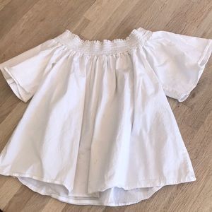 Fab’rik off the shoulder white top. Size L